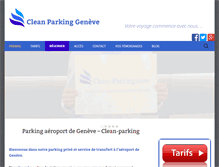 Tablet Screenshot of clean-parking.com